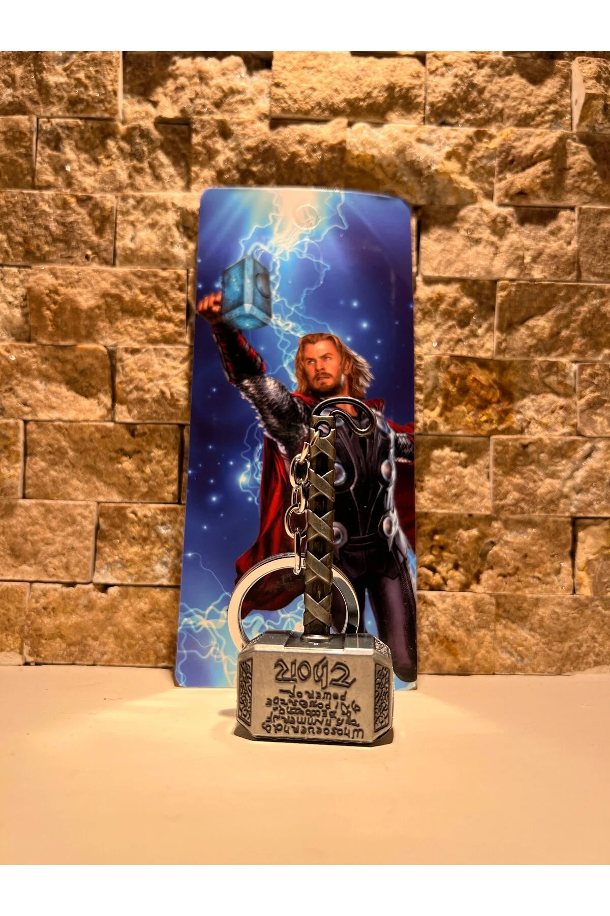 جلیقه کلید رنگ مسی جاکلیدی چکشی مارول THE AVENGERS THOR daısydecoratıon