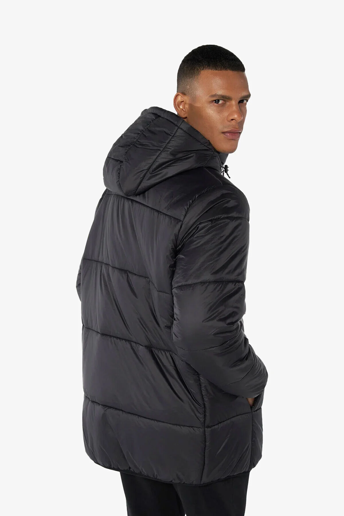 مردانه کت مشکی HML MORTON ZIP COAT hummel