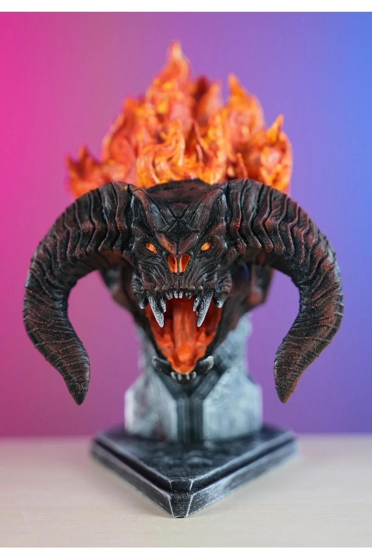 فیگور سینه نقاشی شده ارباب حلقه ها بالروگ TRINKET LOTR 19 سانتی متر اندازه غول پیکر از ترکیه Genel Markalar