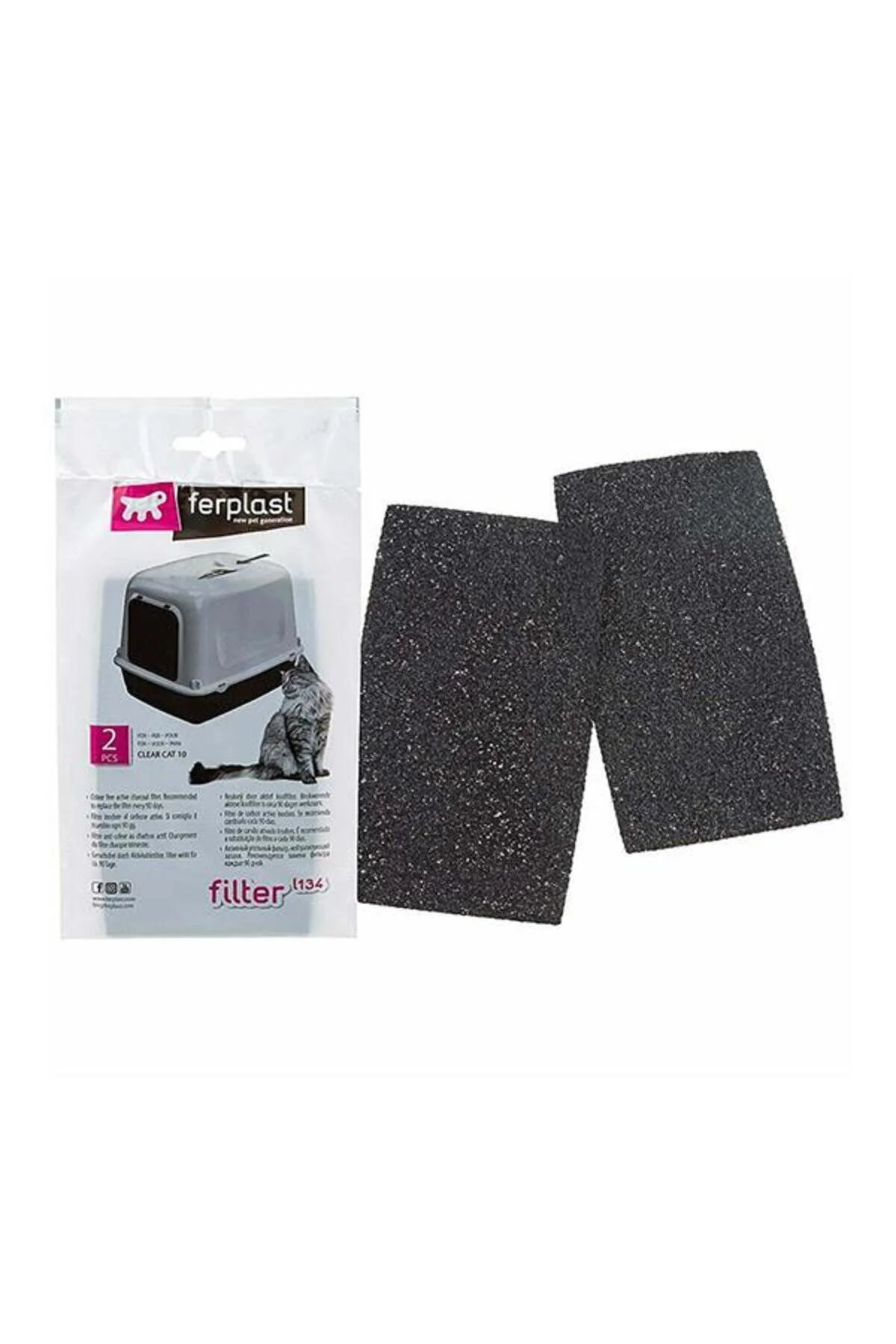 بوگیر توالت L134 CAT 10 2 قطعه فرپلاست Ferplast