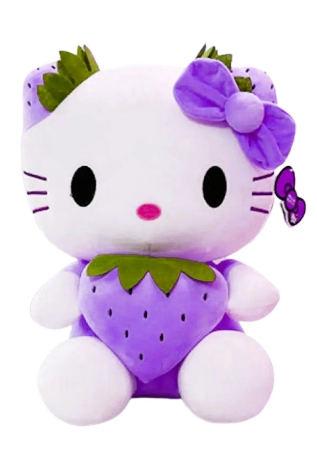 اسباب بازی های پشمی HELLO KITTY PURPLE 50CM اورجینال KASEM HOBİ DÜNYASI
