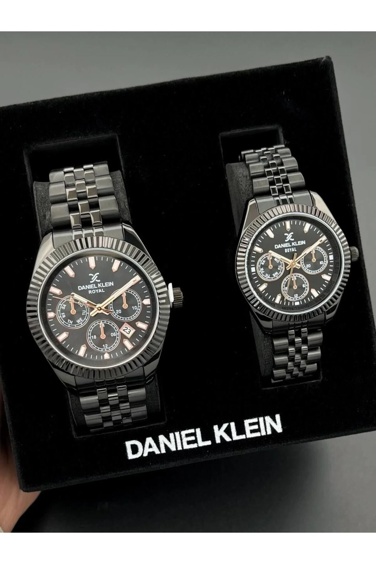 ست ساعت مشکی زنانه مچی و دنیل کلین Daniel Klein