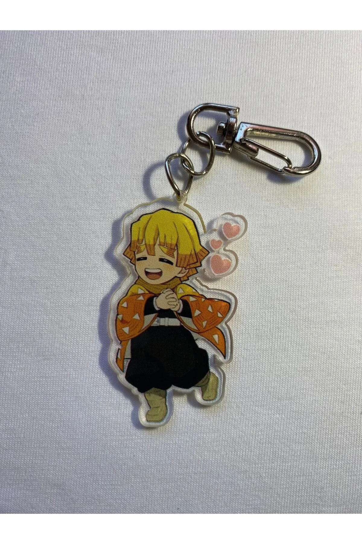 جلیقه کلید انیمه DEMON SLAYER ZENITSU ANIME KEYCHAIN BAG ORNAMENT Hara Company