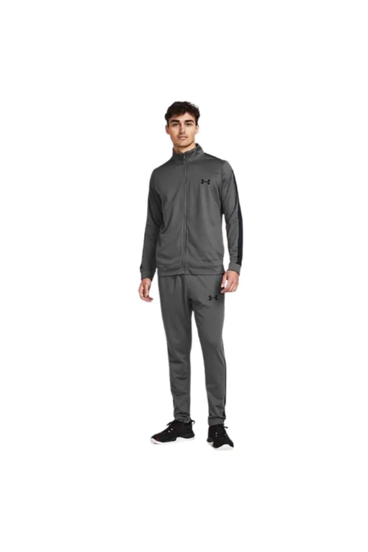 ست گرمکن ورزشی خاکستری مردانه کت و شلوار گره رقیب UA Under Armour