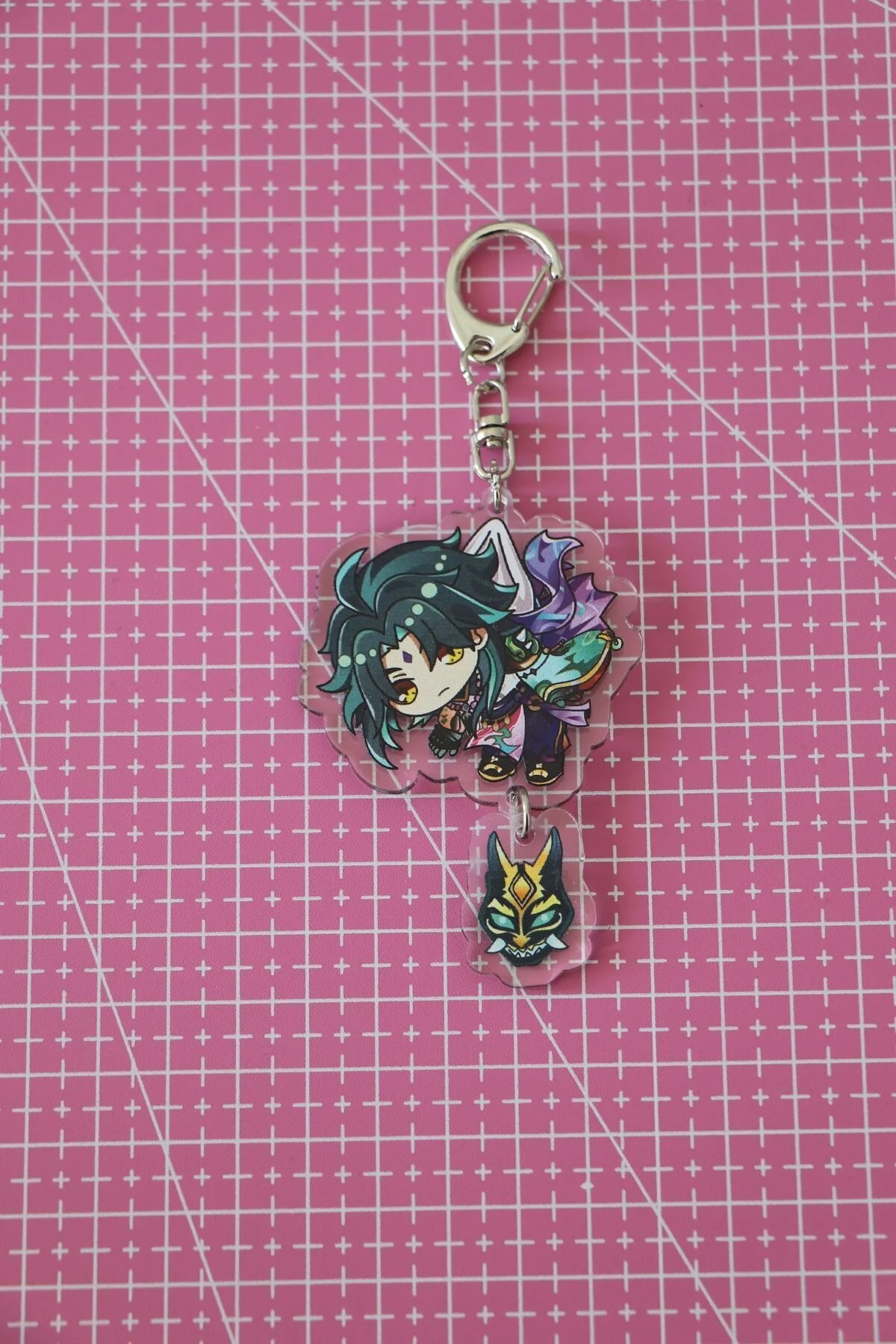 جلیقه کلید GENSHIN IMPACT IAO BAG CHARM KEYCHAIN انیمه Akumastik