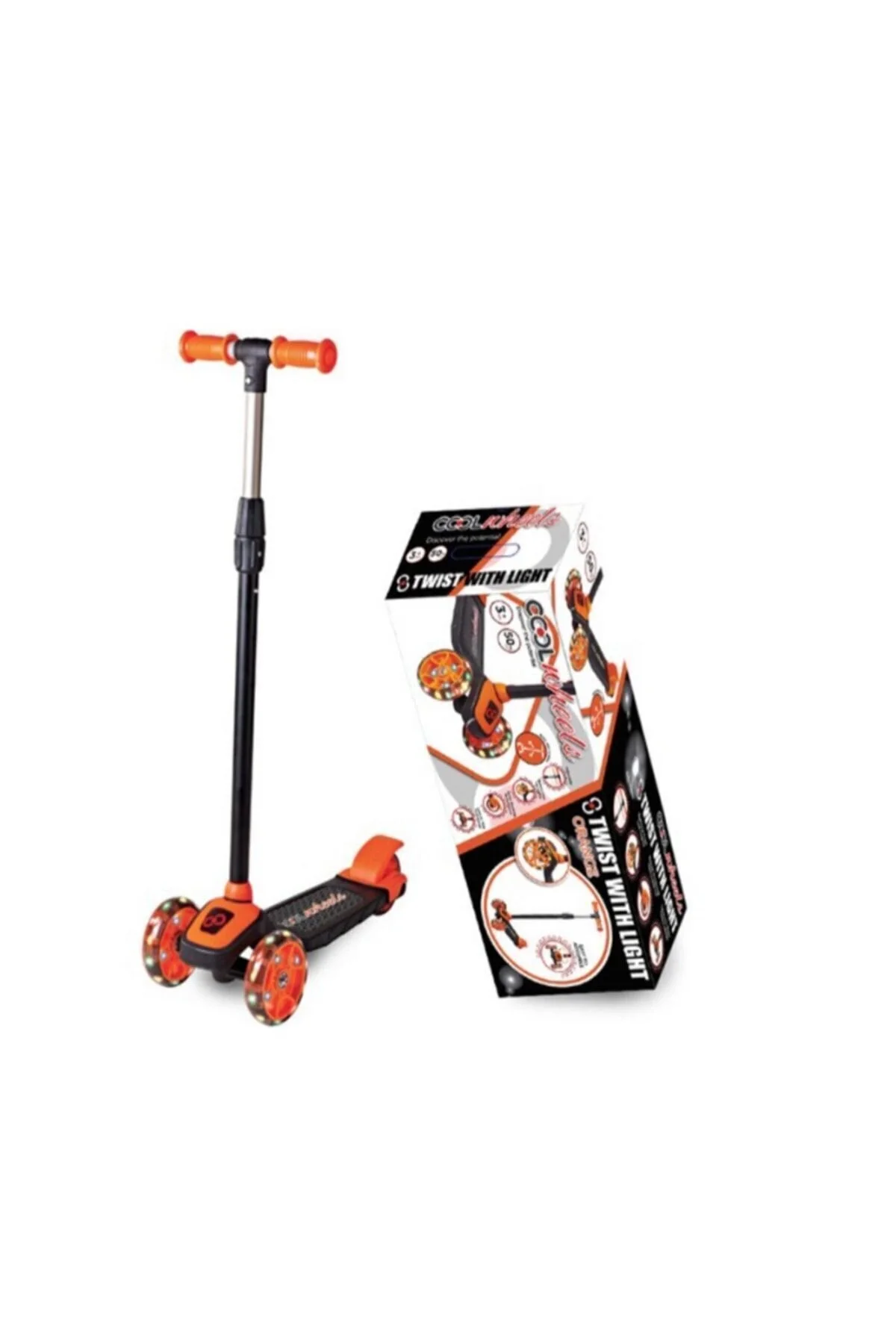 اسکوتر کودکان چرخ های خنک با نور LED قابل تنظیم ارتفاع Scooter