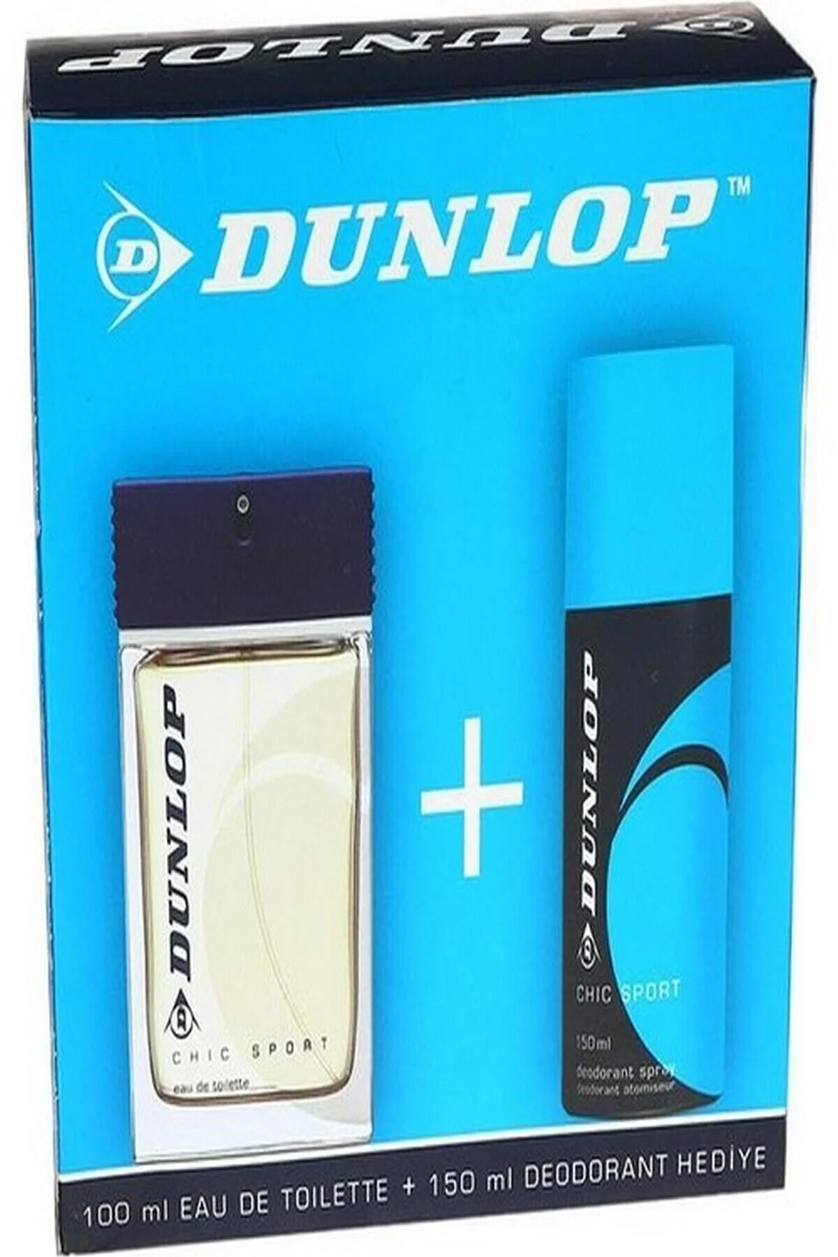 ست عطر سفید مردانه کلاسیک آبی ادوتویلت 100 میل + 150 دئودورانت مجموعه دانلوپ Dunlop