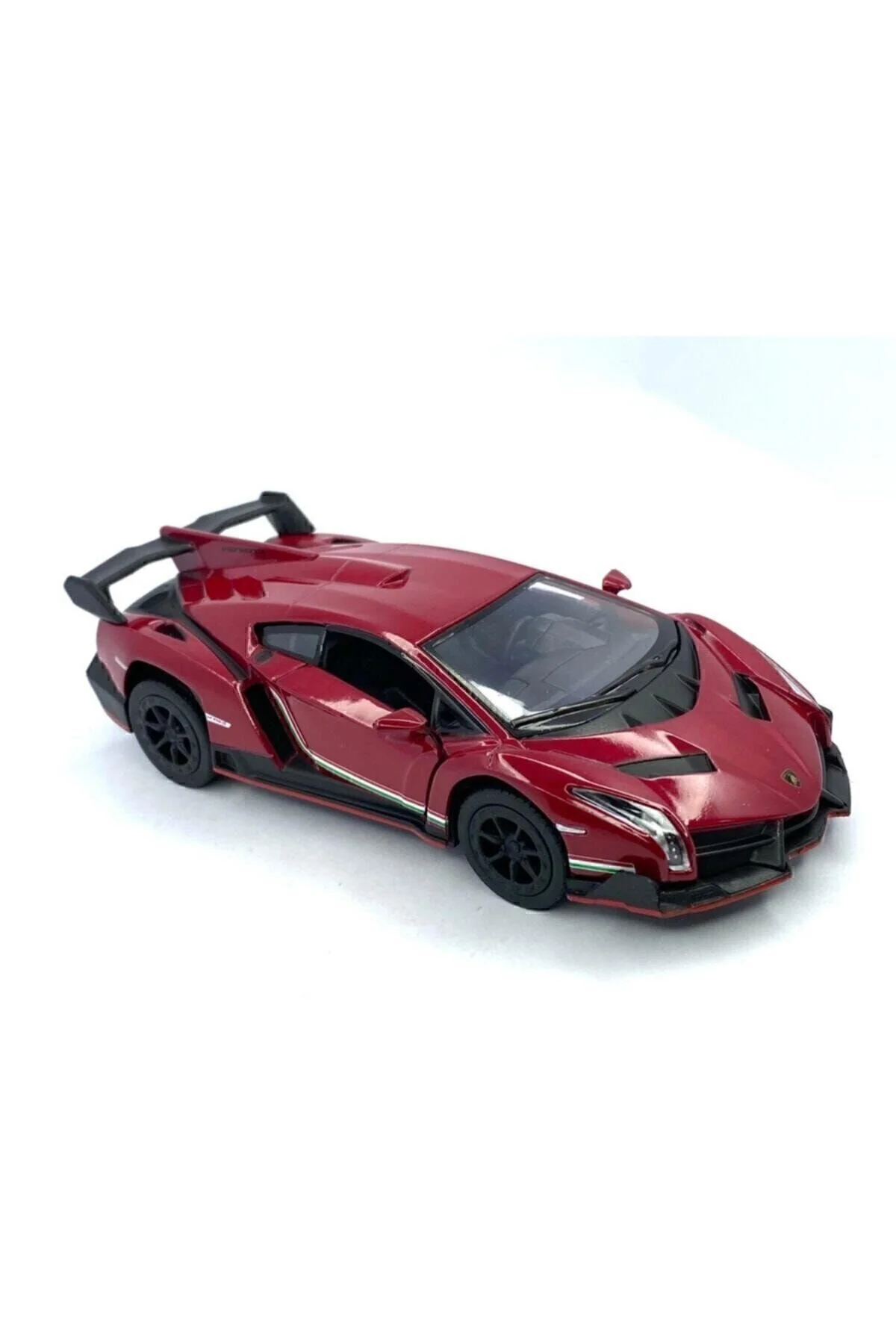 ماشین اسباب بازی LAMBORGHINI VENENO PULL DROP 5 اینچی. خودرو مدل دارای مجوز 1:36 Kinsmart