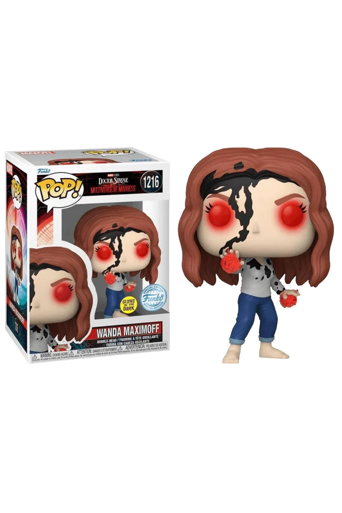 فیگور پاپ مارول دکتر استرنج در چند جهان جنون واندا ماکسیموف Funko