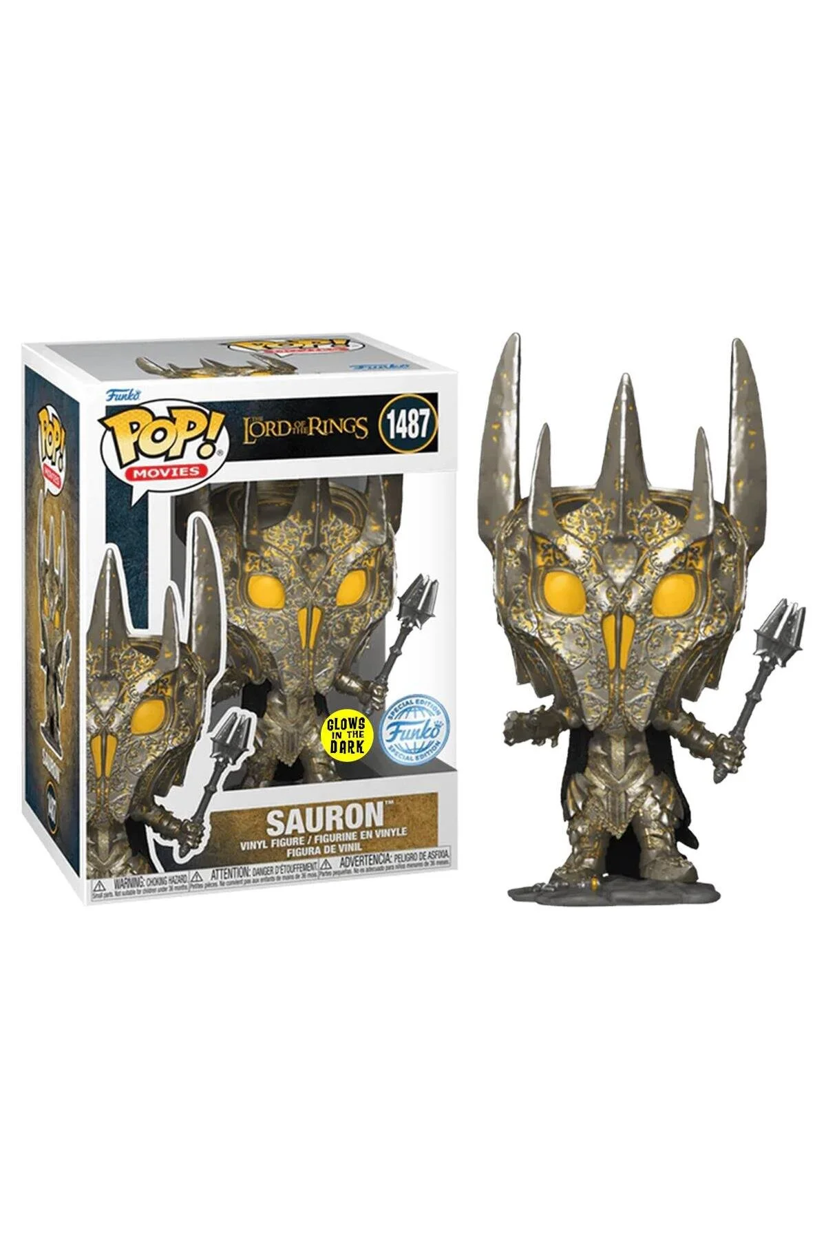 فیگور POP LORD OF THE RINGS SAURON GLOWS IN DARK SPECIAL EDITION NO:1487 Funko