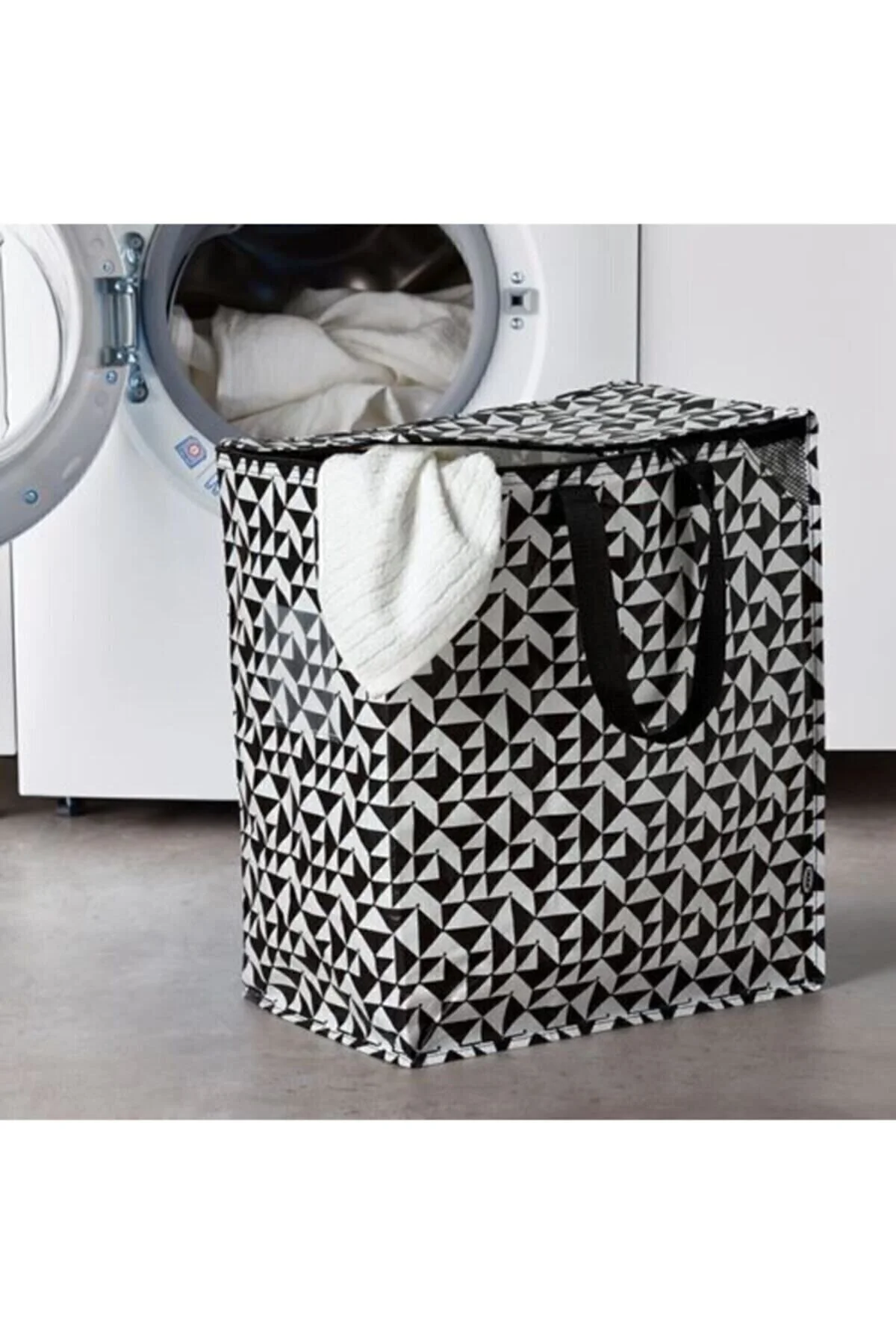 سبد سفید کیف Knalla سیاه و IKEA