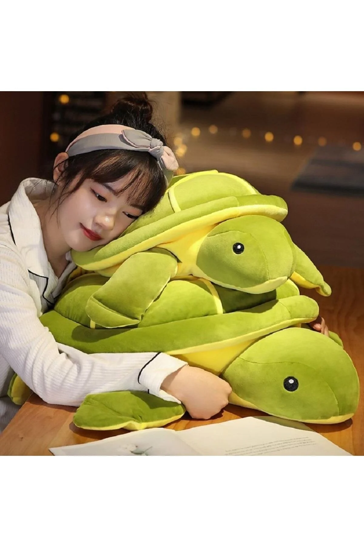 اسباب بازی های پشمی پارچه وارداتی CARETTA SEA TURTLE بالش اسباببازی مخمل خواب همراه سایز جامبو e-life