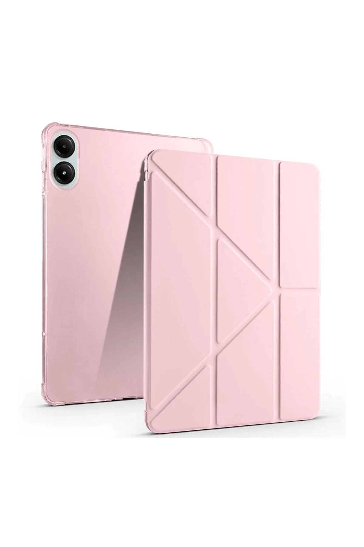 کاور تبلت POCO PAD PRO 12.1 اینچی محافظ شیائومی سازگار با محفظه قلم و پایه حالت خواب هوشمند Fuchsia