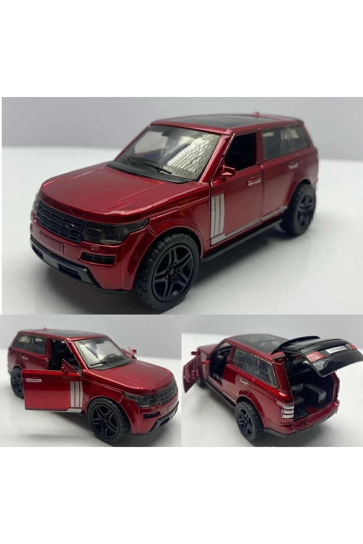 ماشین اسباب بازی DIECAST METAL TOY CAR RANGE ROVER JEEP 12 CM PULL AND DROP VEHICLE MODEL Hepsilazım