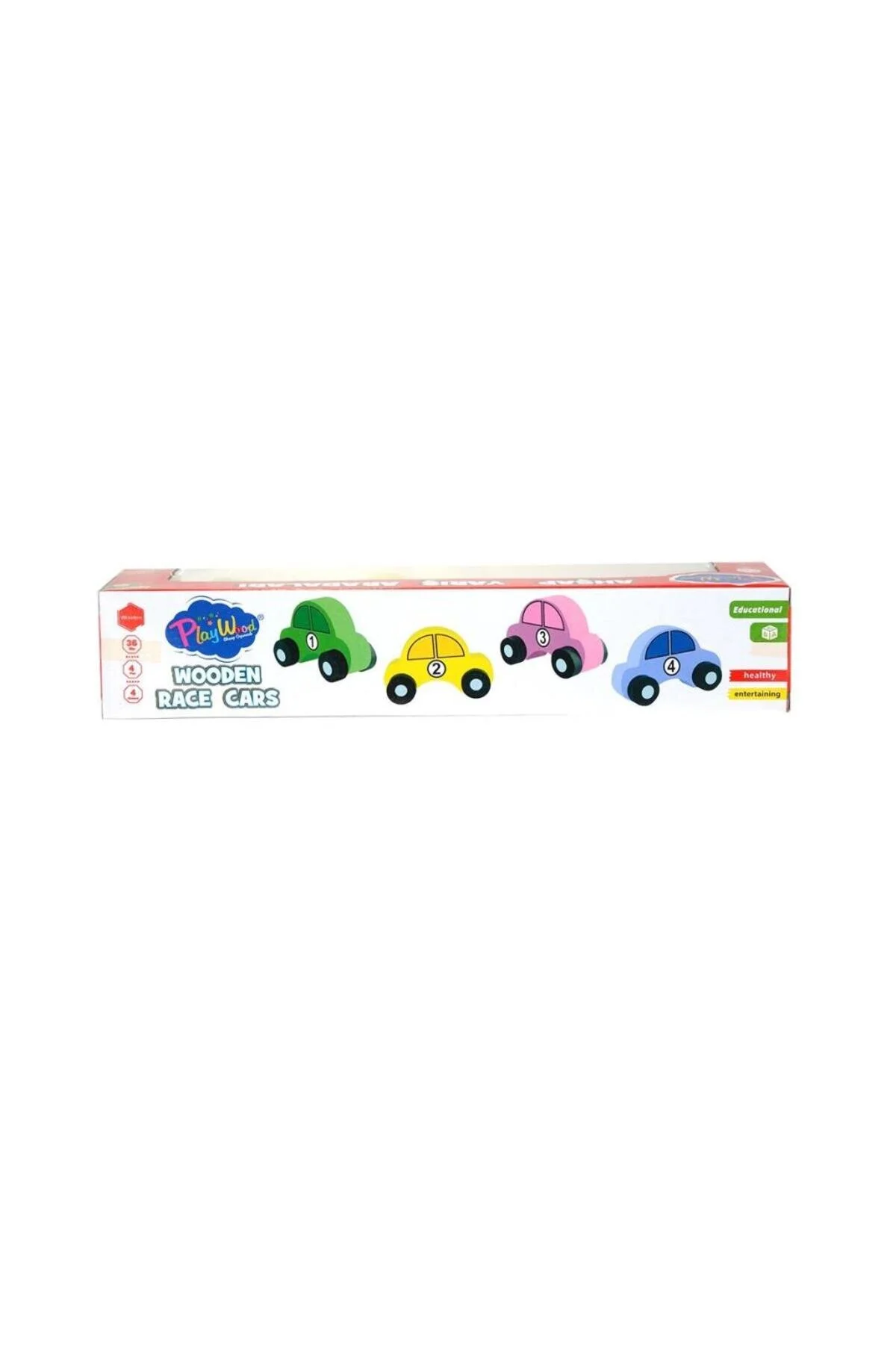 ست حرفه ای 380 HENMILK ده سال PLAYWOOD WOODEN RACE TROPE 4 اورجینال Go Toys