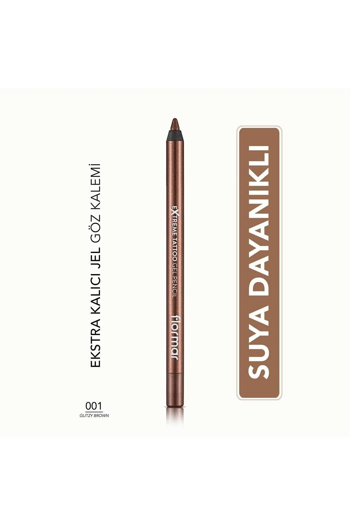 Flormar مداد ژلی موشواره حاکمیتی 01 قهوه ای چشمک‌انداز