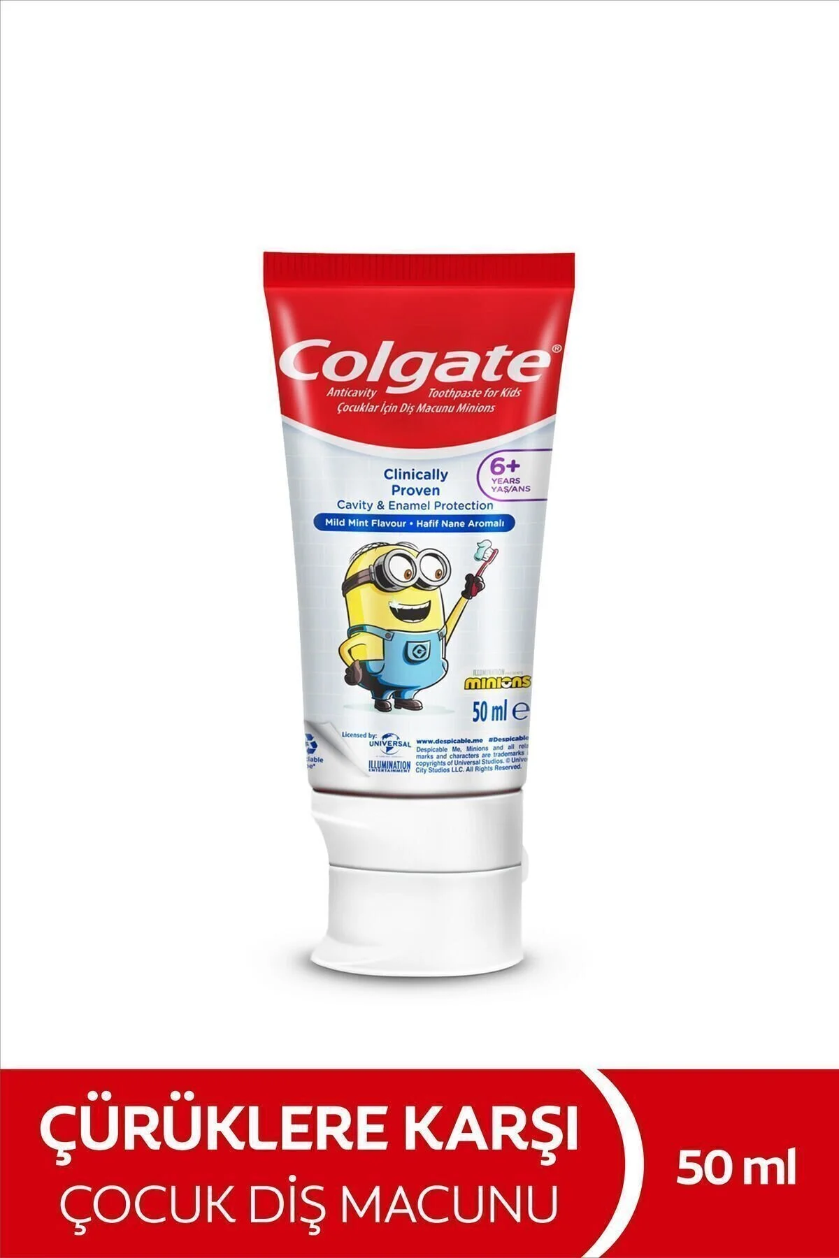 خمیر دندان کودکانه موثر در برابر پوسیدگی با طعم مینیون‌ها 50 میلی لیتر کلگیت Colgate