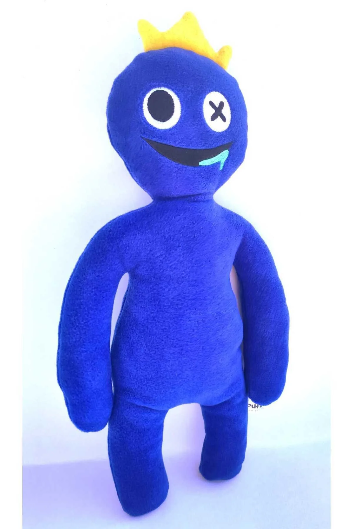 اسباب بازی های پشمی RAINBOW FRIENDS BLUE CROWN MONSTER TOY مخمل دار رنگ آبی Pufline