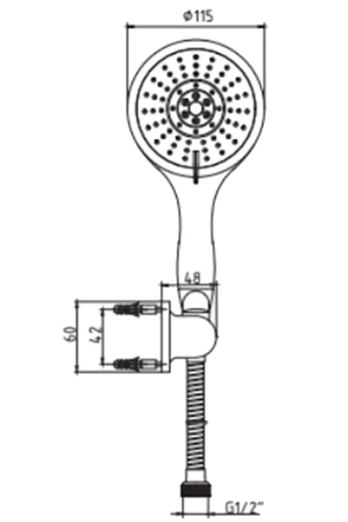 سیستم دوش AR ARTICULTED HEAD SET TOP پنج کارکرد Eca
