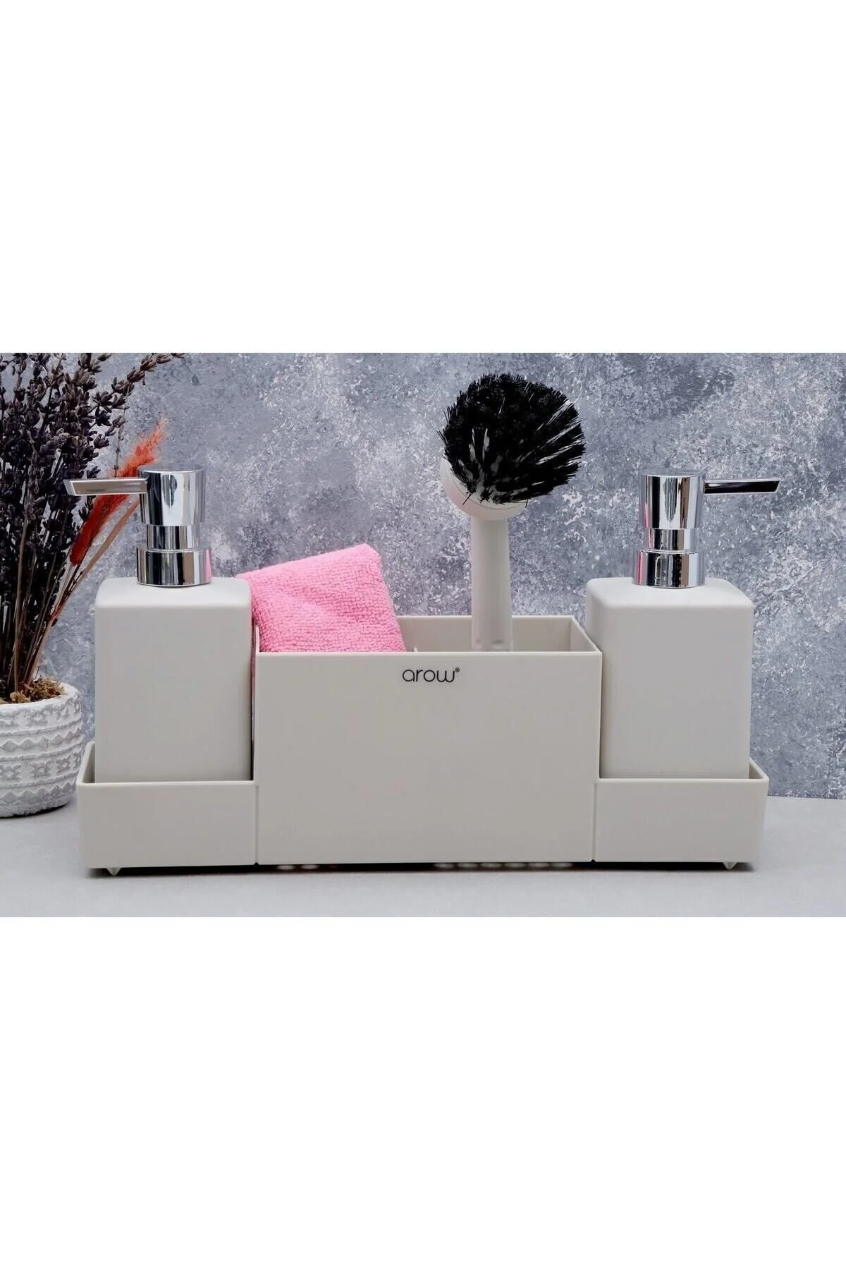 ست حمام نود 4 تکه صابون مایع اکریلیک Meliore 3669 TYCN08L7CN168657718799700 AROW
