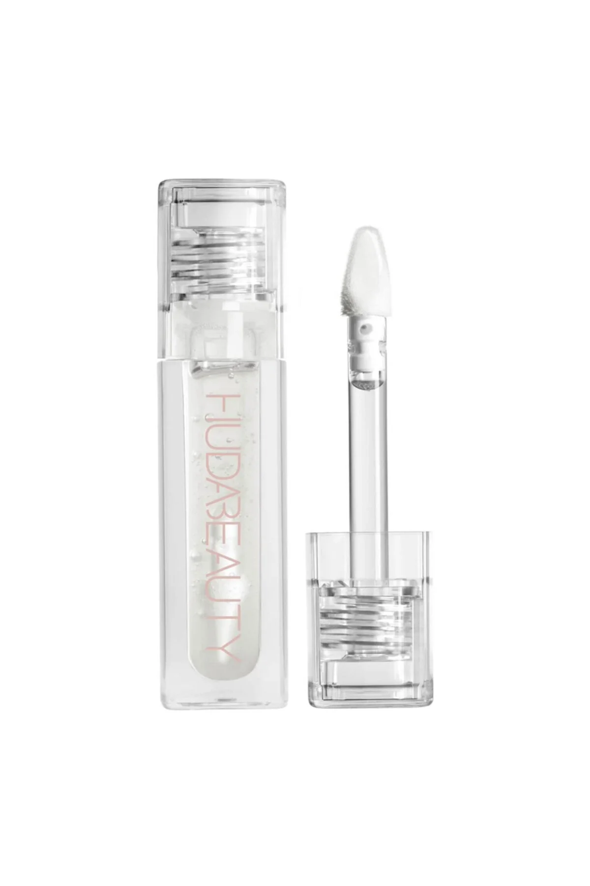 Huda Beauty براقیت بالا لبهای شفاف صورتی