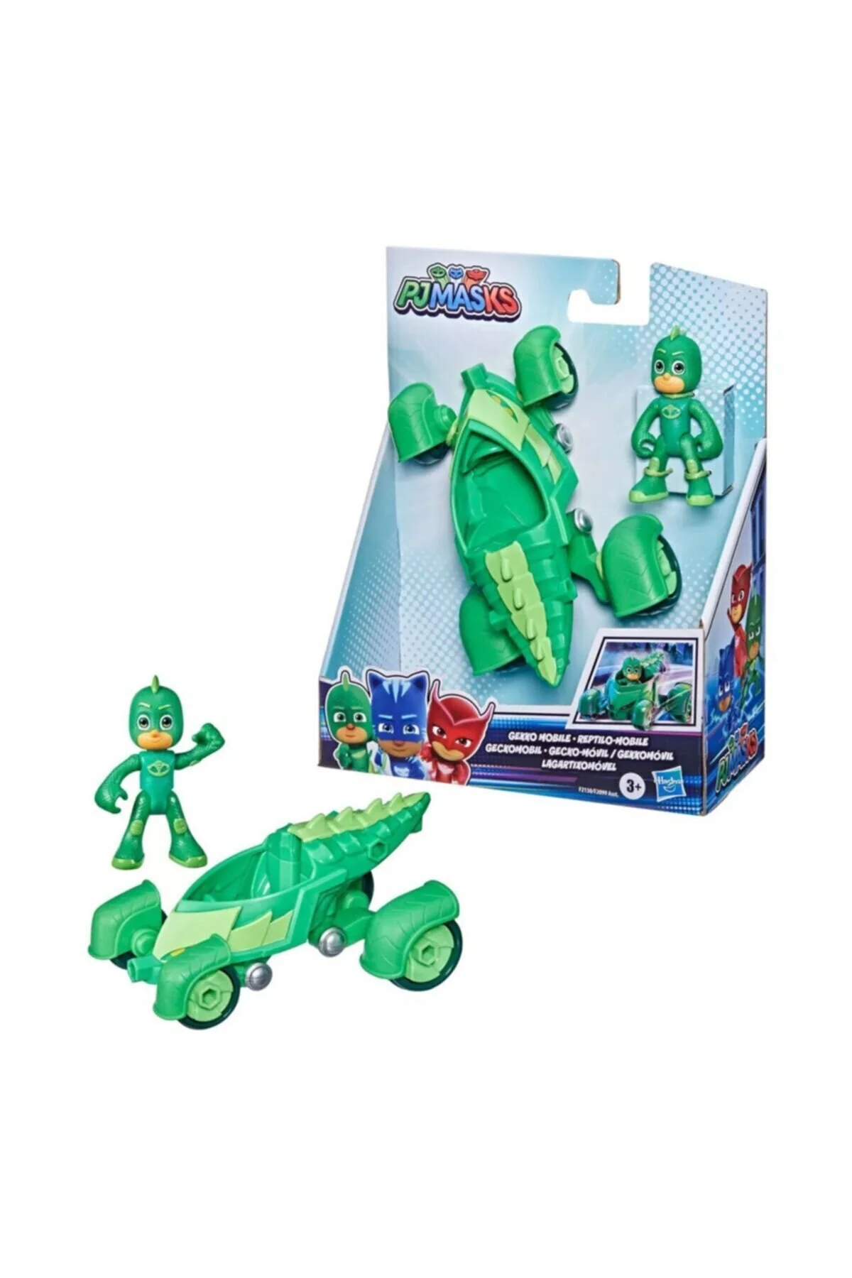 اسباب بازی های فیگور شخصیت Pj Masks Car Gekko Mobile  Hasbro