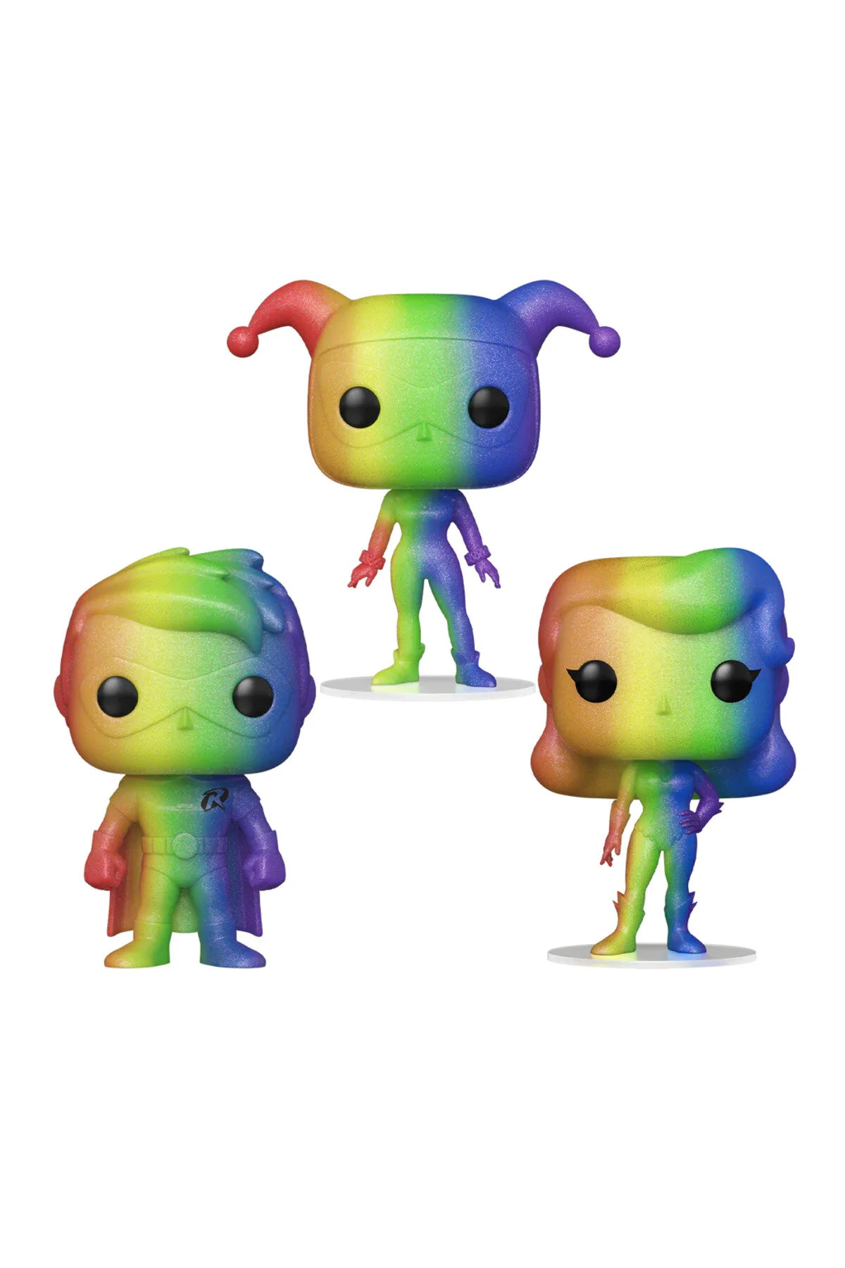فیگور پاپ DC PRIDE: HEROES POISON IVY HARLEY QUINN ROBIN SPECIAL EDITION 3 PACKAGE Funko