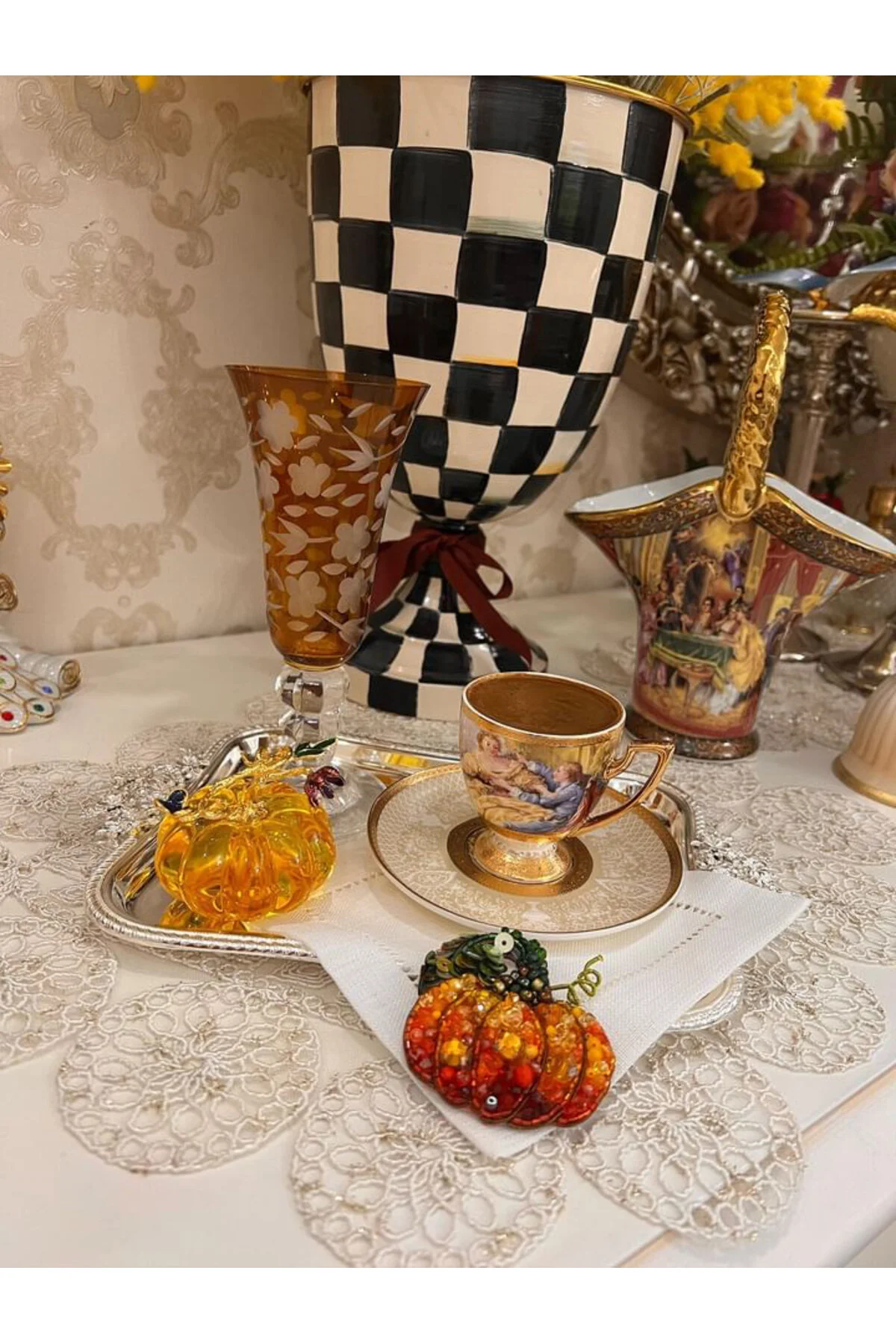 فنجان قهوه مجموعه چینی 6 PERSON ESTERHOMEDECOR hediye