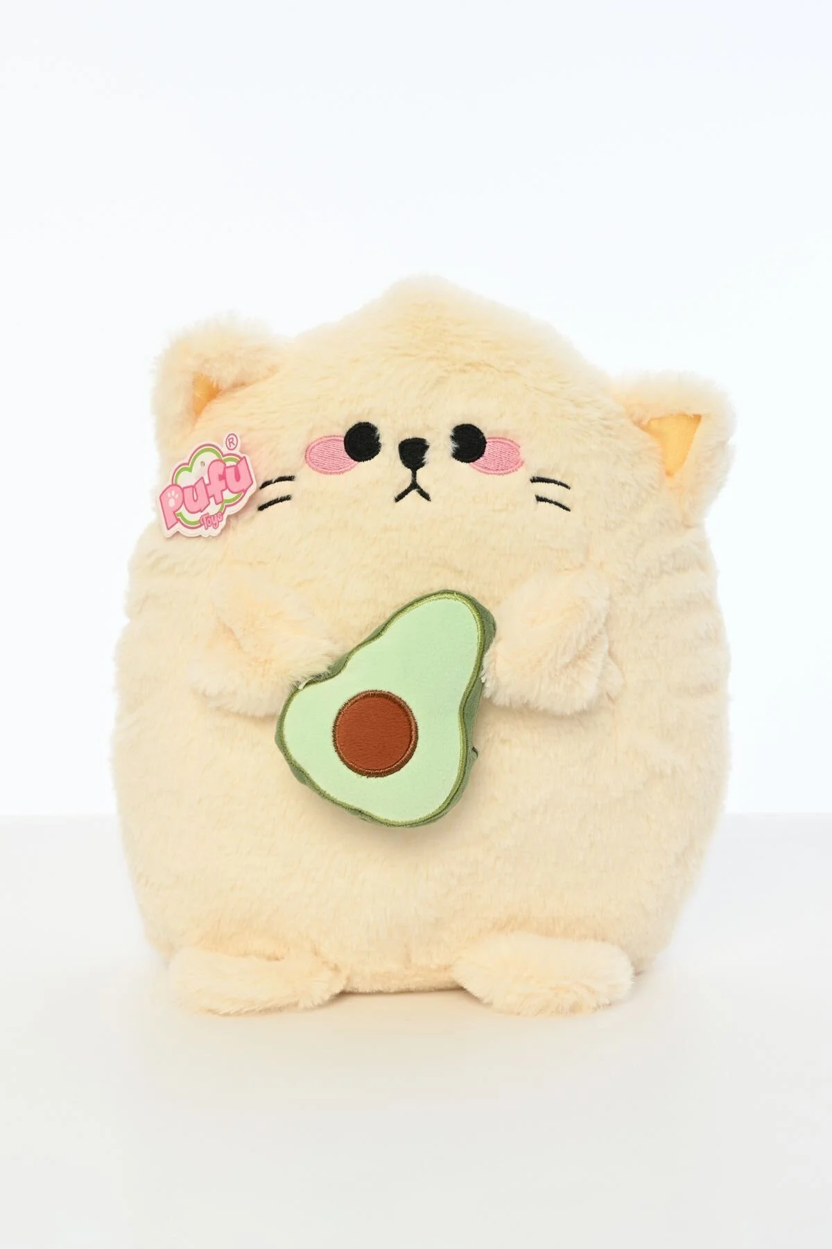 اسباب بازی های پشمی 30 سانتی متر آووکادو نرم گربه همراه Pufu Toys