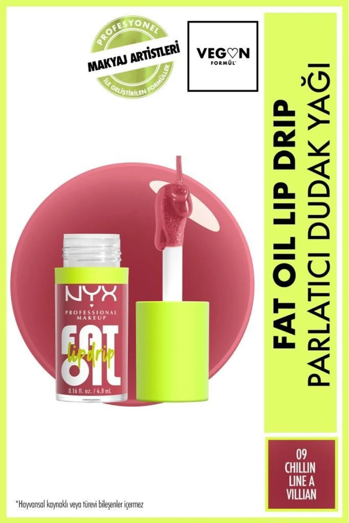 رژ لب چربی گرفتن چیلین 'مثل یک شرور رنگ: صورتی نیکس NYX Professional Makeup
