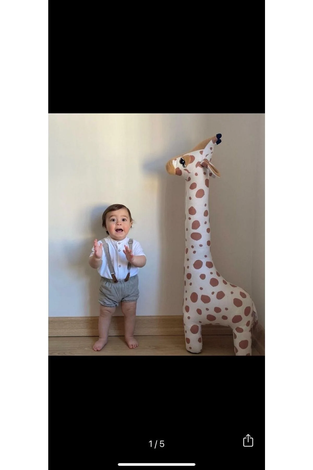 اسباب بازی های پشمی همسفر خواب زرافه اورجینال MİNO baby
