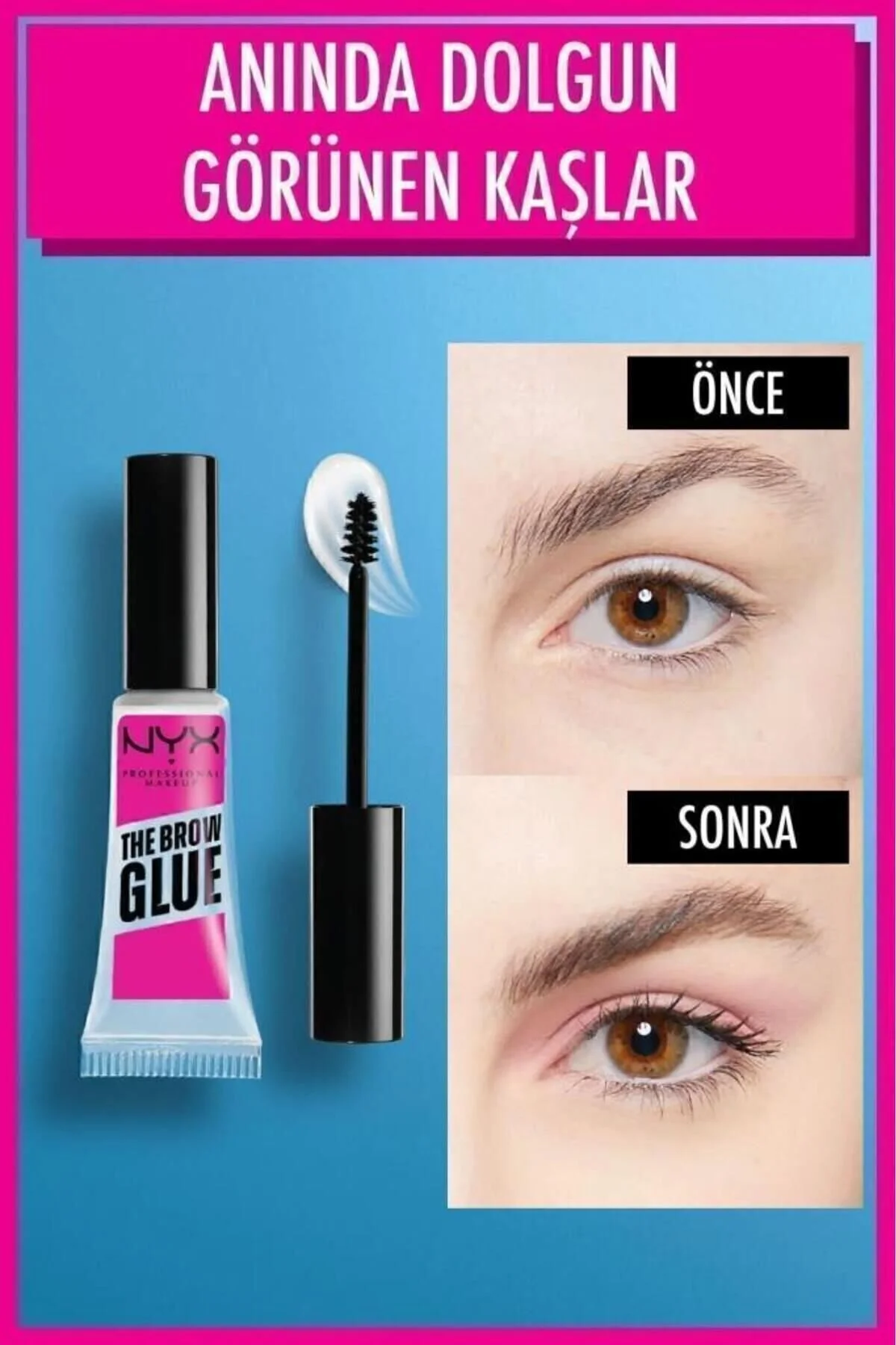 ست آرایشی BARE WITH ME CONCEALER سرم 02 LIGHT & BROW GLUE FONDY STYLER ریمل تثبیت کننده ابرو NYX Professional Makeup