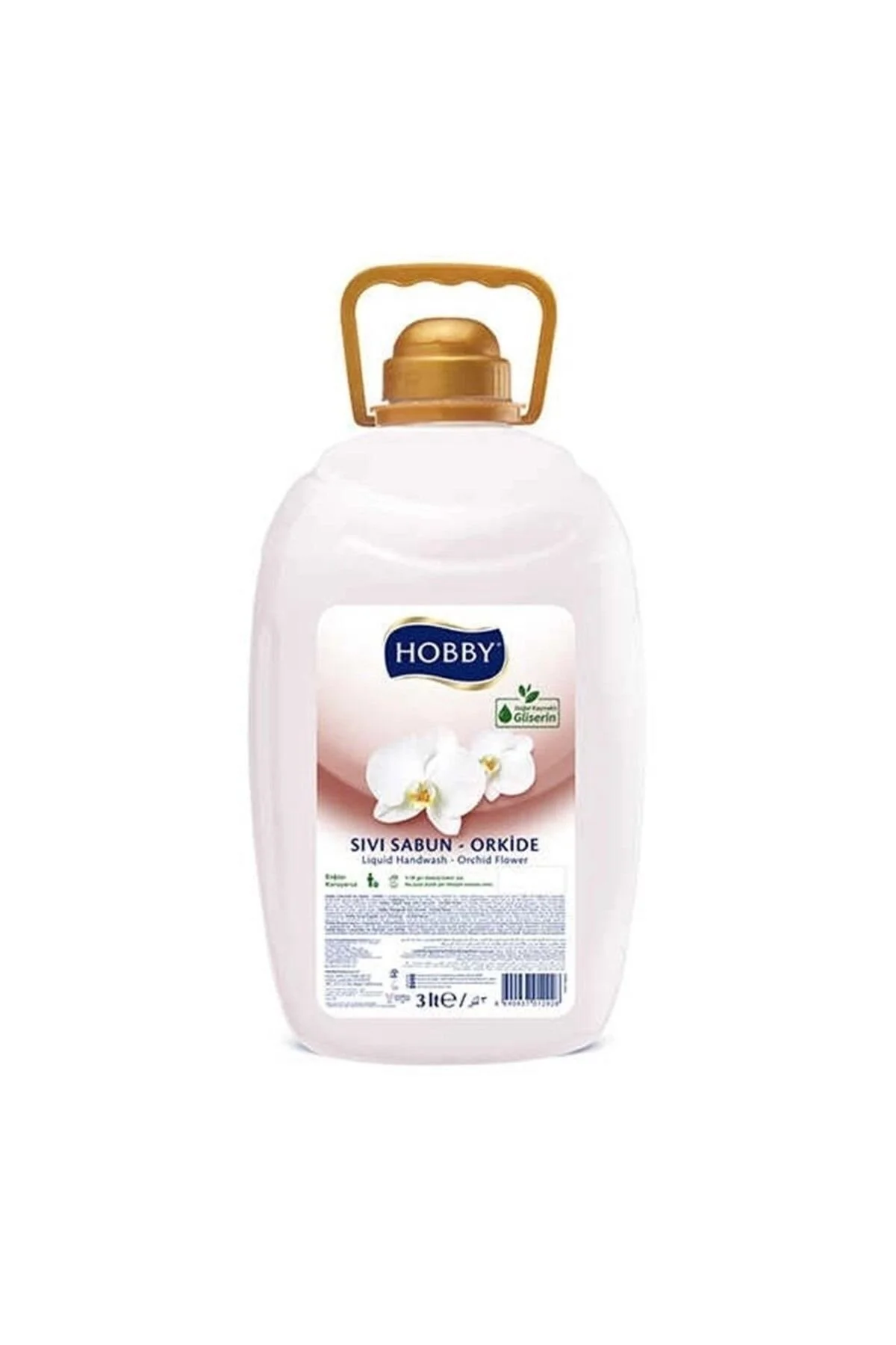 صابون مایع گلیسیرینه 3 لیتری با رایحه ارکیده سفید Hobby
