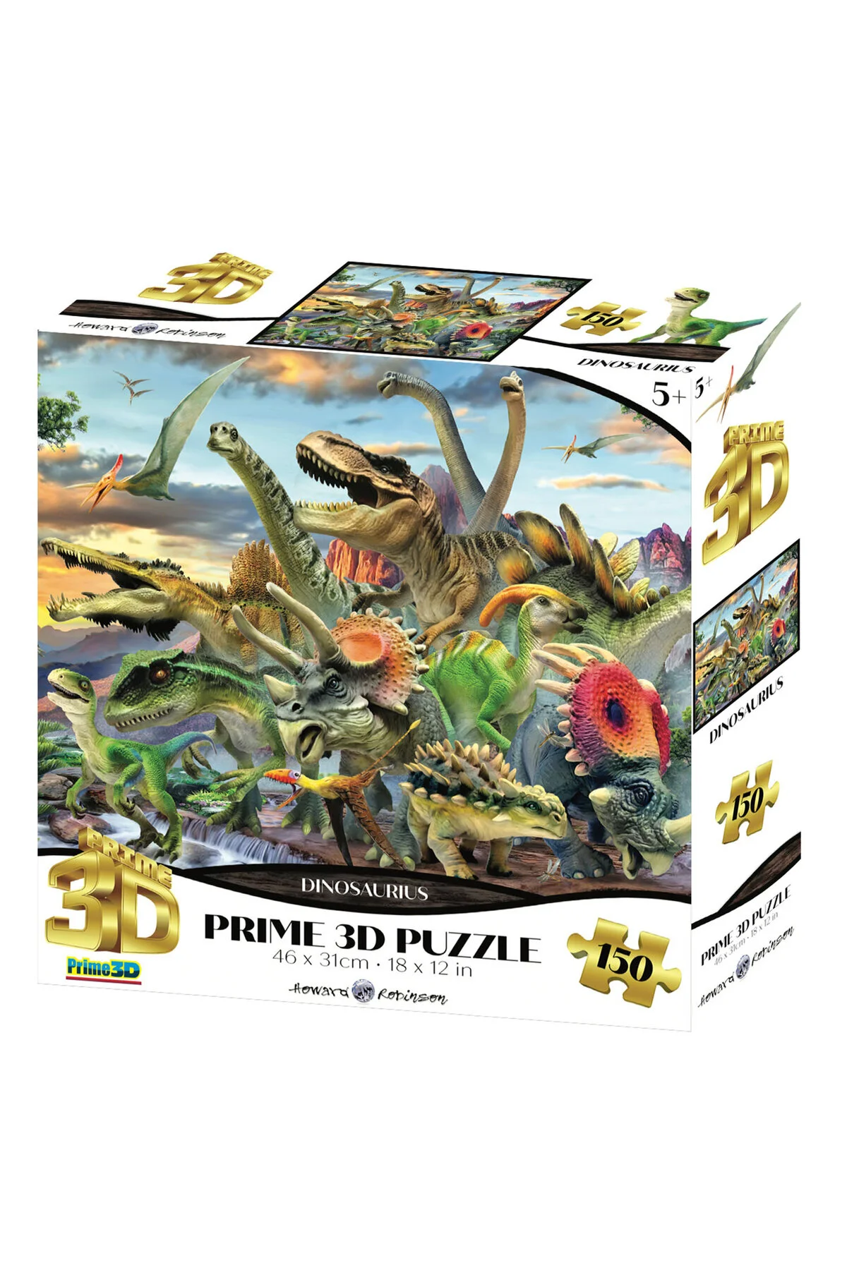 پازل 150 تکه دایناسورها 10889 از ترکیه Prime 3D