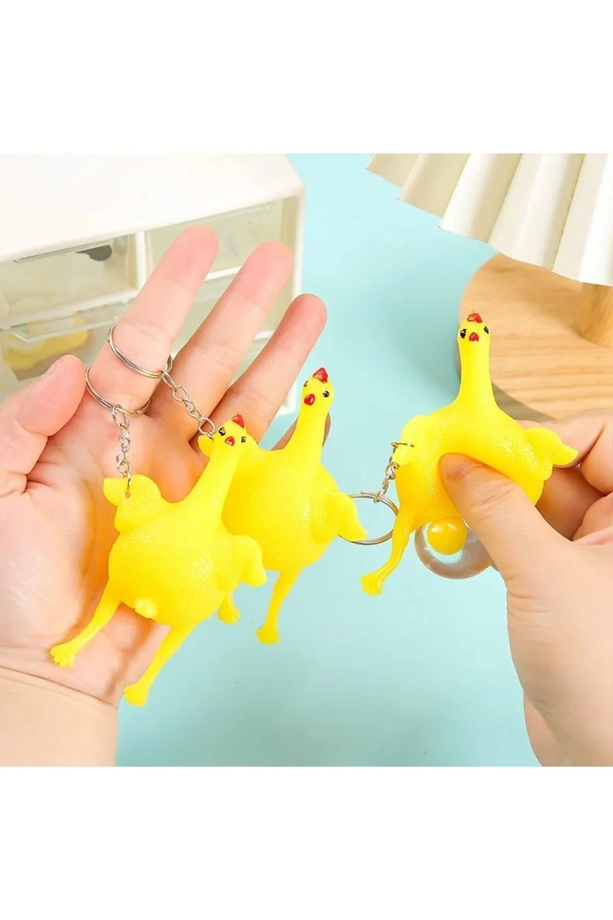 جوجه تخمگذار بچه دختر پسر طلسم اسباب بازی نرم سوکوشی جاکلیدی SQUISHY Bluoksweet
