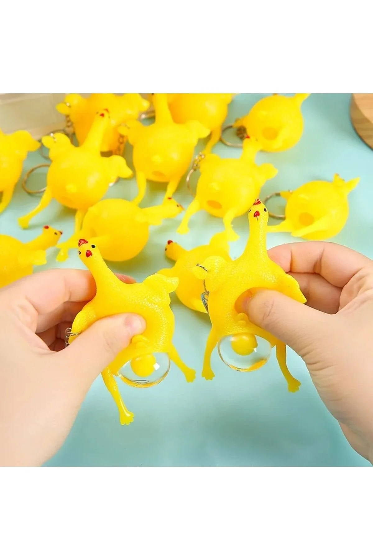 جوجه تخمگذار بچه دختر پسر طلسم اسباب بازی نرم سوکوشی جاکلیدی SQUISHY Bluoksweet