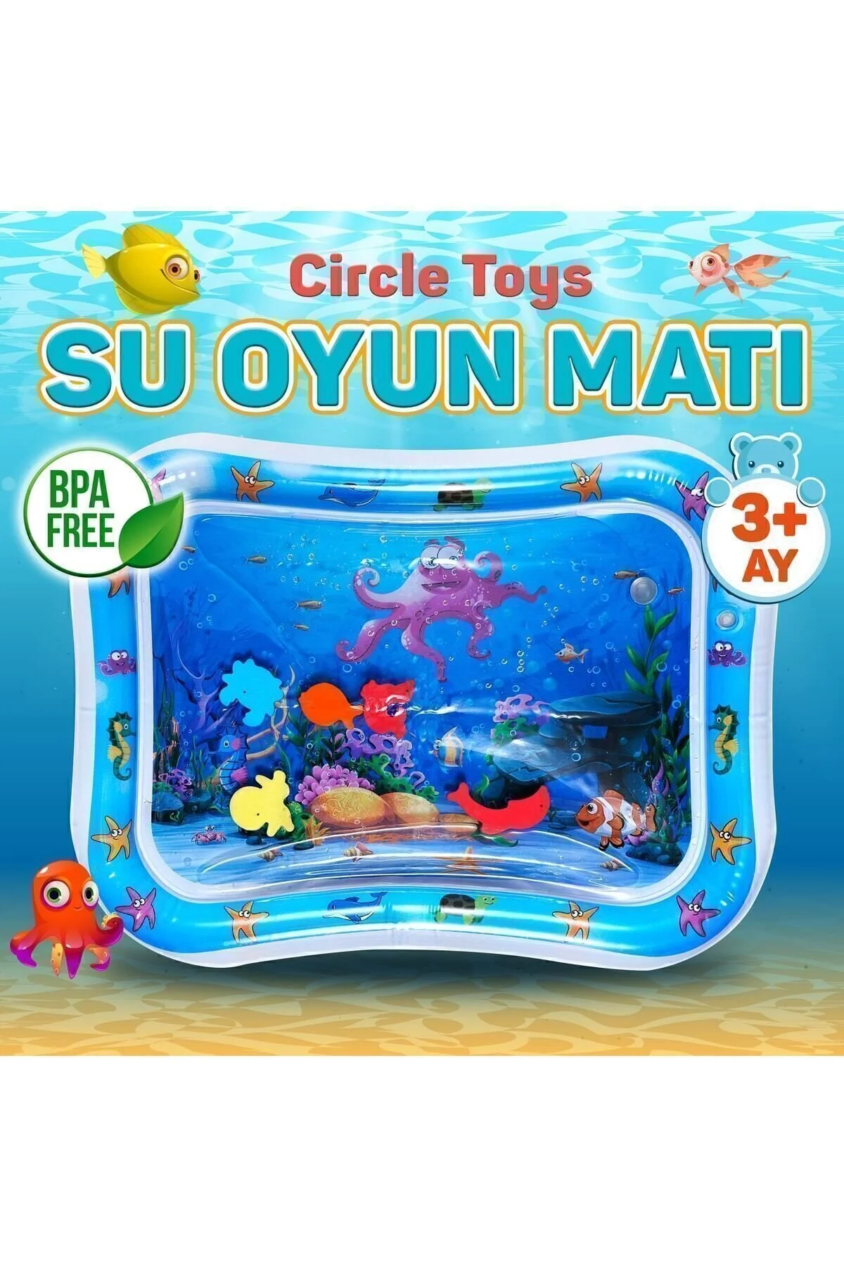 وسایل دریا حصیر بچه شکم زمان فعالیت اسباب بازی استخر آب از ترکیه Circle Toys