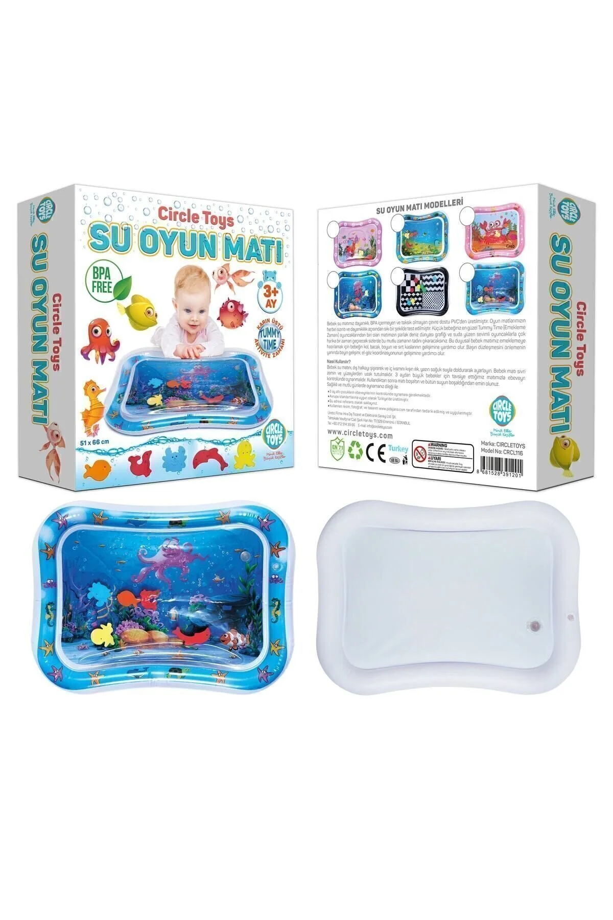 وسایل دریا حصیر بچه شکم زمان فعالیت اسباب بازی استخر آب از ترکیه Circle Toys