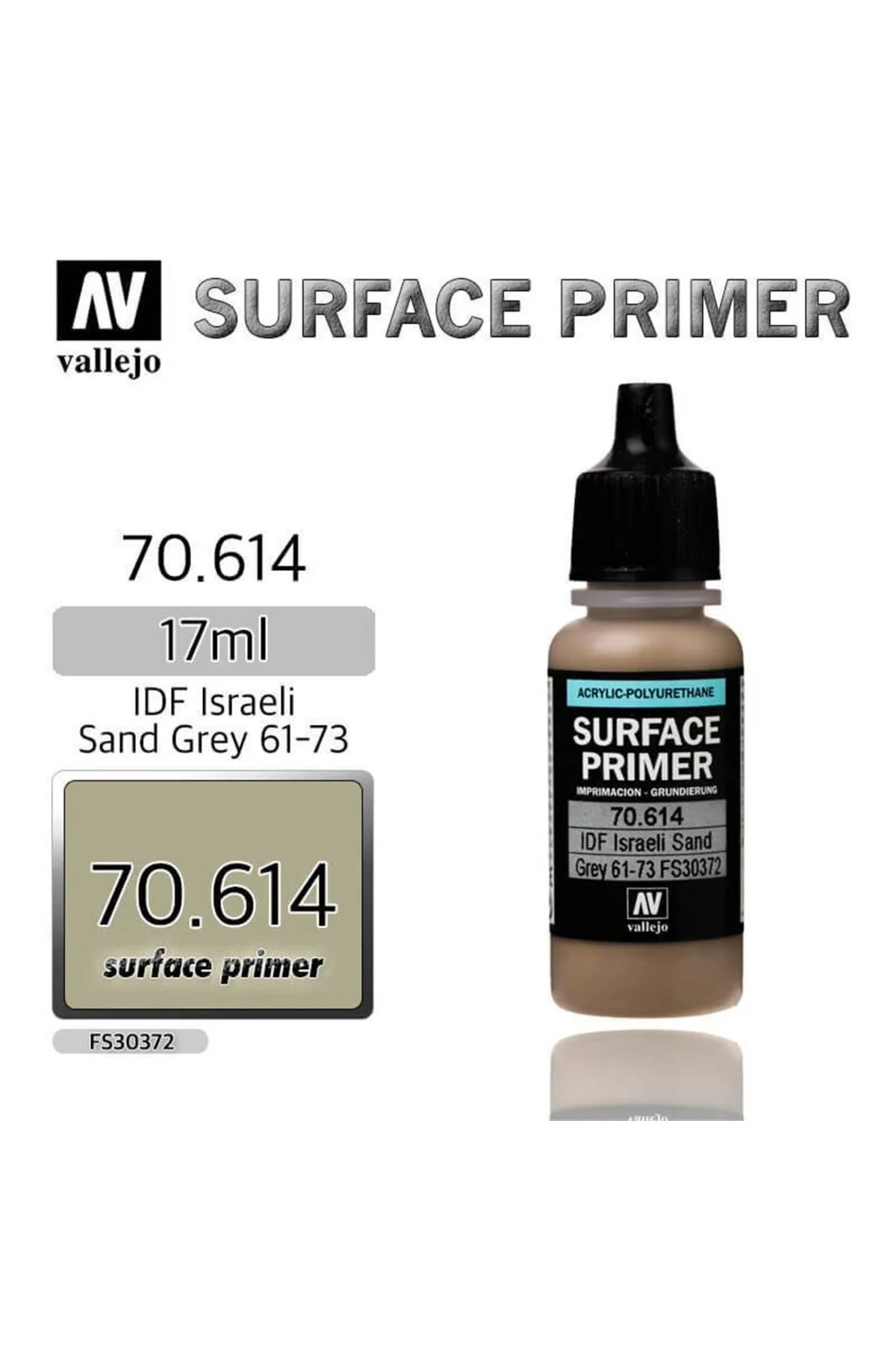 ماکت 17 میل. IDF SAND GRAY 61 73 نقاشی مدل روکش Vallejo