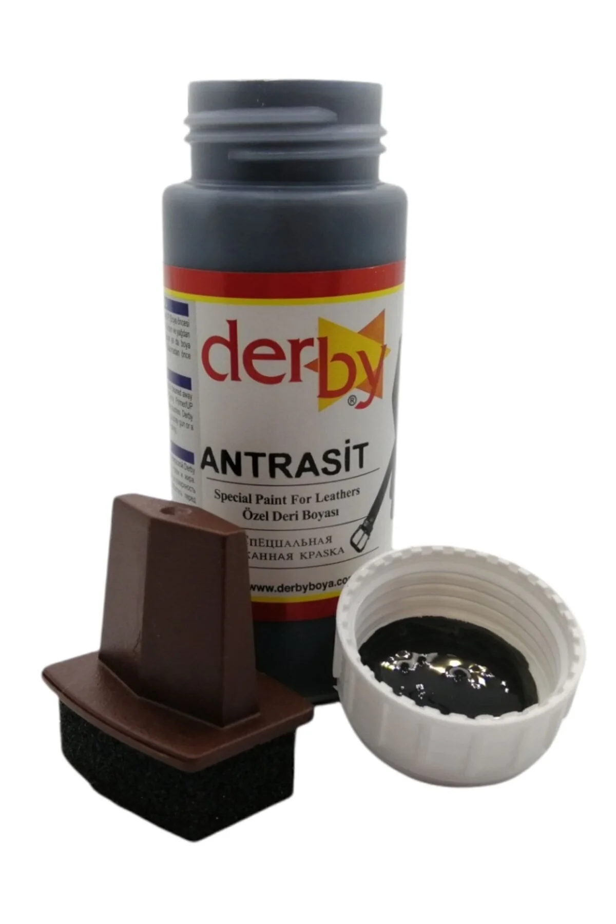 مراقبت کفش خاکستری روتختی روکش چرمی 100 میل و اسفنج بخار 1 قطعه Derby