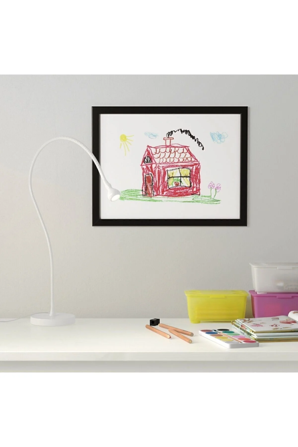 قاب عکس مشکی Fiskbo 30X40 سانتی متر سیاه چوب A3 IKEA