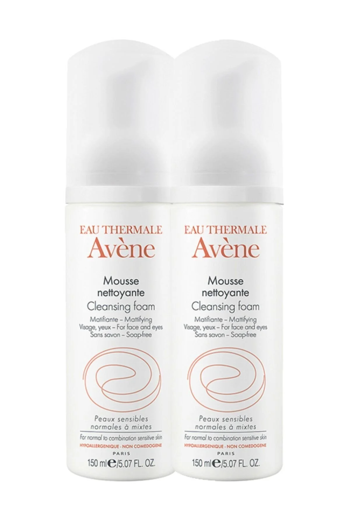 Avene پنبه تمیز کننده پوست موس نتوئیانت 150 میلی لیتر X2