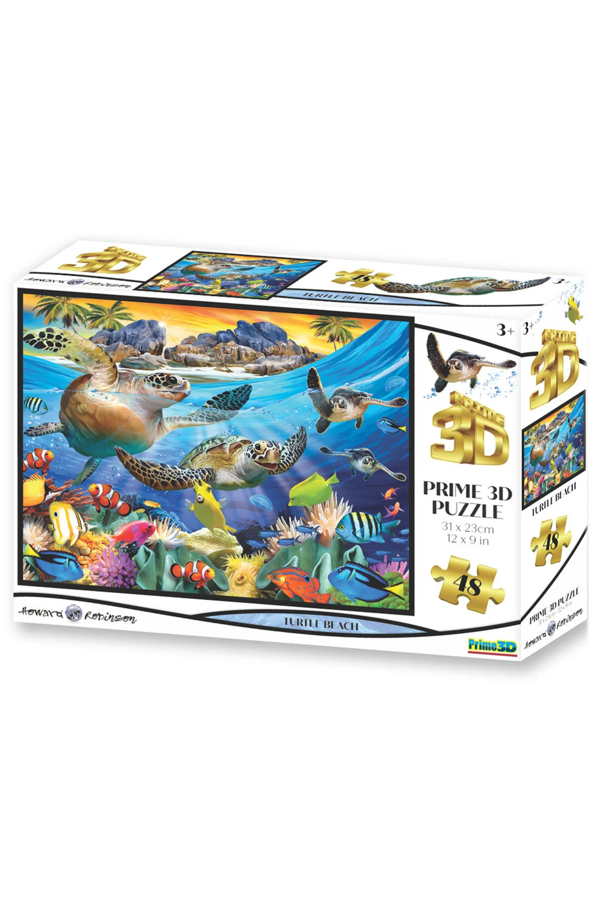 پازل 63 تکه ساحل لاک پشت 10686 از ترکیه Prime 3D