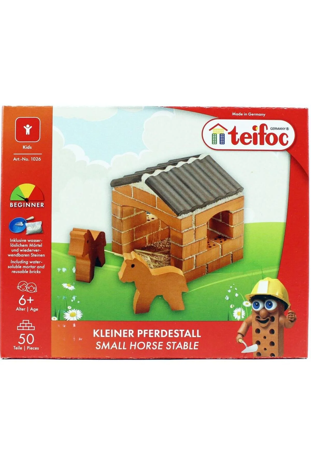 ماکت 1026 اسب کوچک پایدار آجری KITI Teifoc
