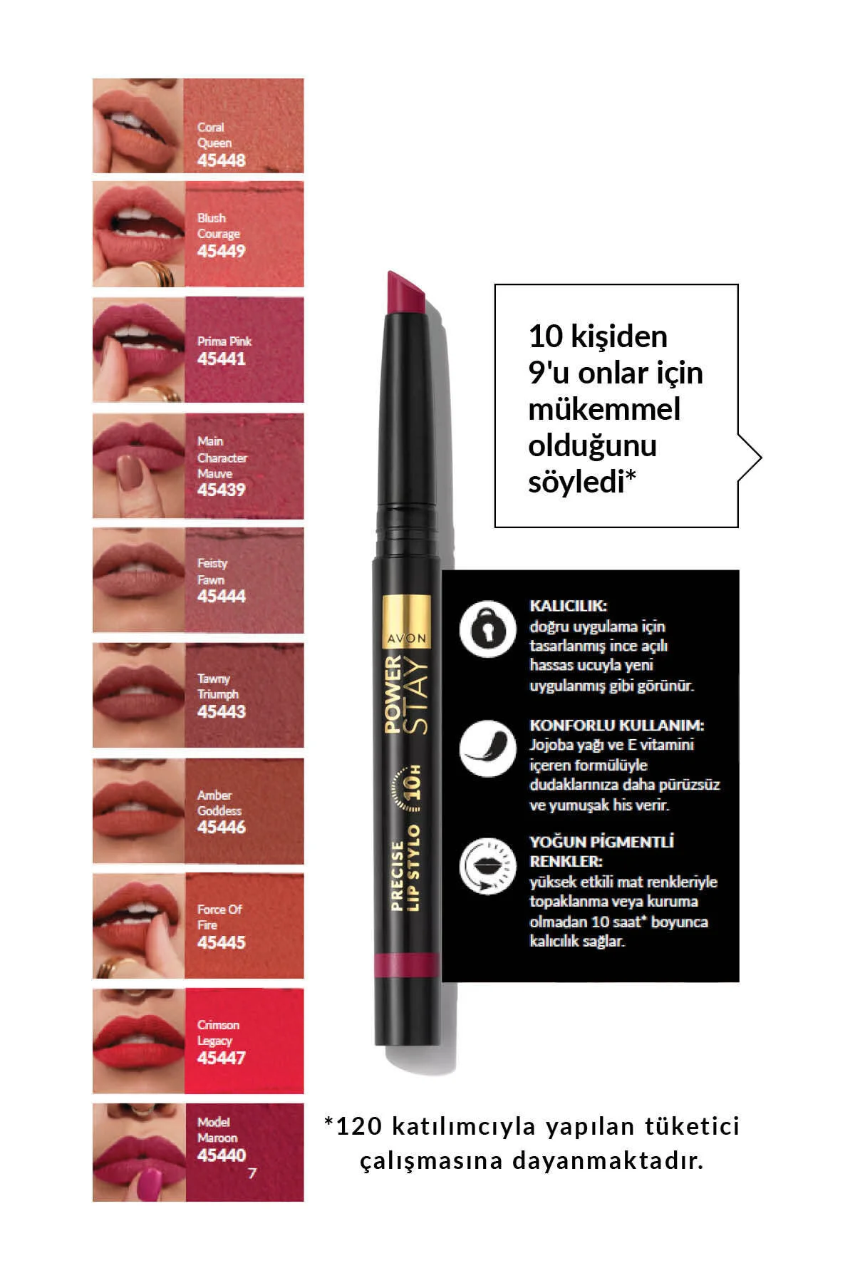 رژ لب استایل پاور استی مدل مارون مناسب برای همه آون Avon
