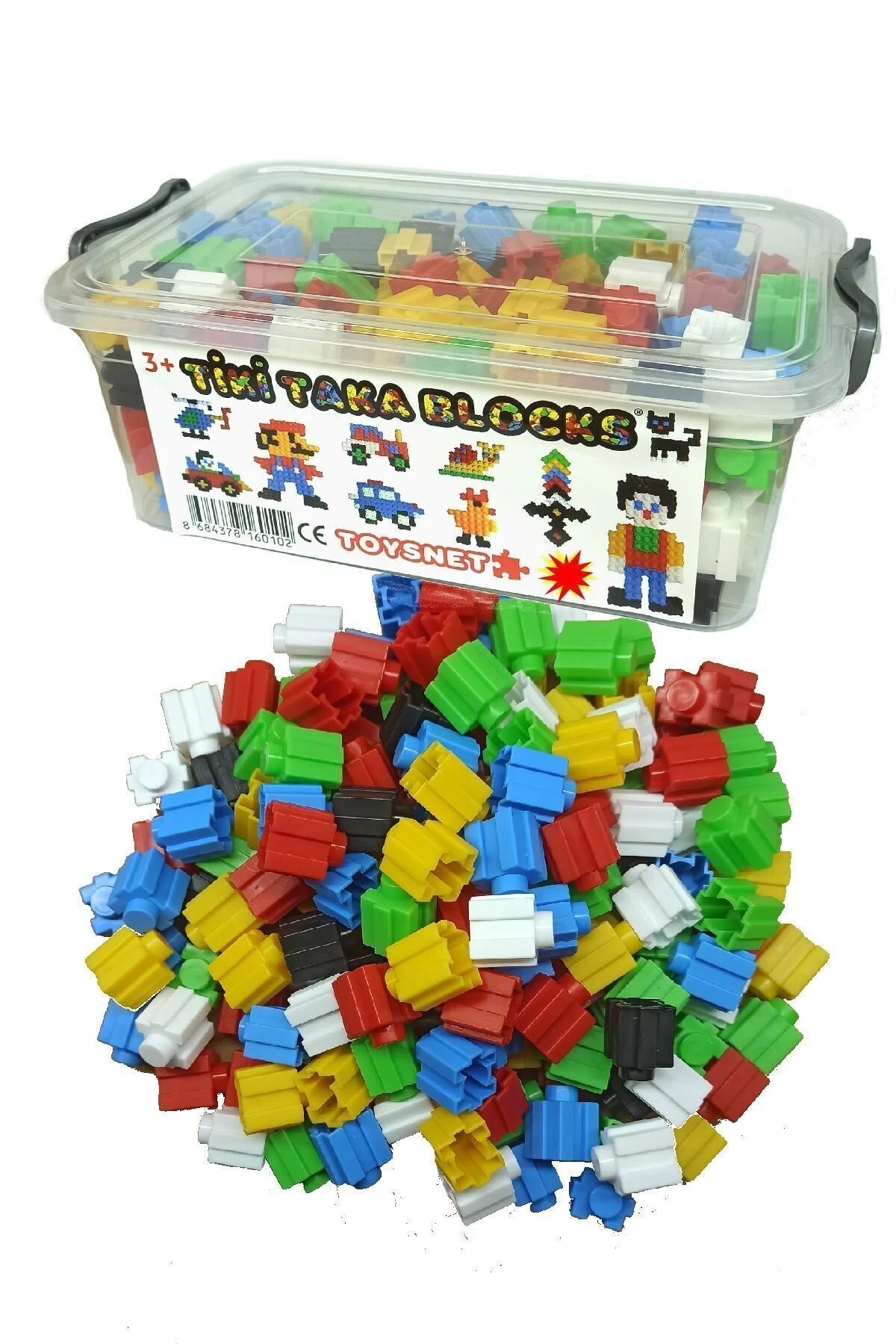 لگو و اسباب بازی های ساخت محور تیک بلوک 200 تکه 6 رنگ آموزشی اسنپ از ترکیه toysnet