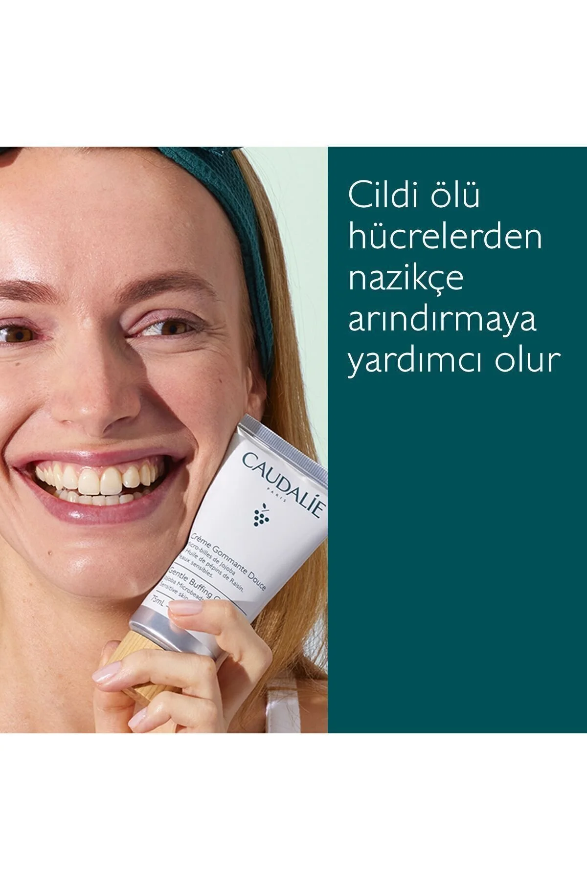 Caudalie لایه بردار پاک کننده پوست حساس Vinoclean پاکسازی عمیق پوست 75 میل