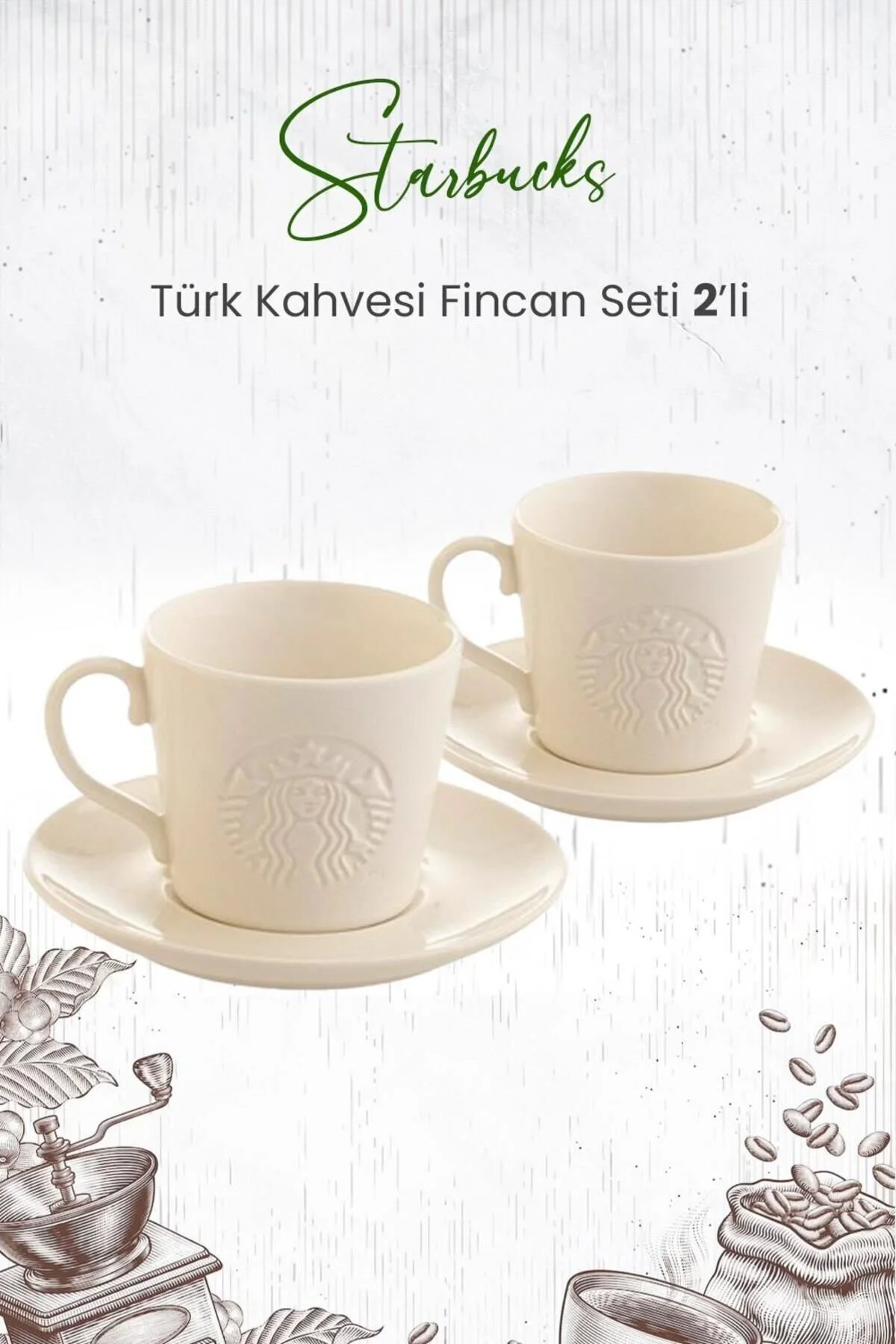 فنجان قهوه ست 2 عددی ترک استارباکس Starbucks
