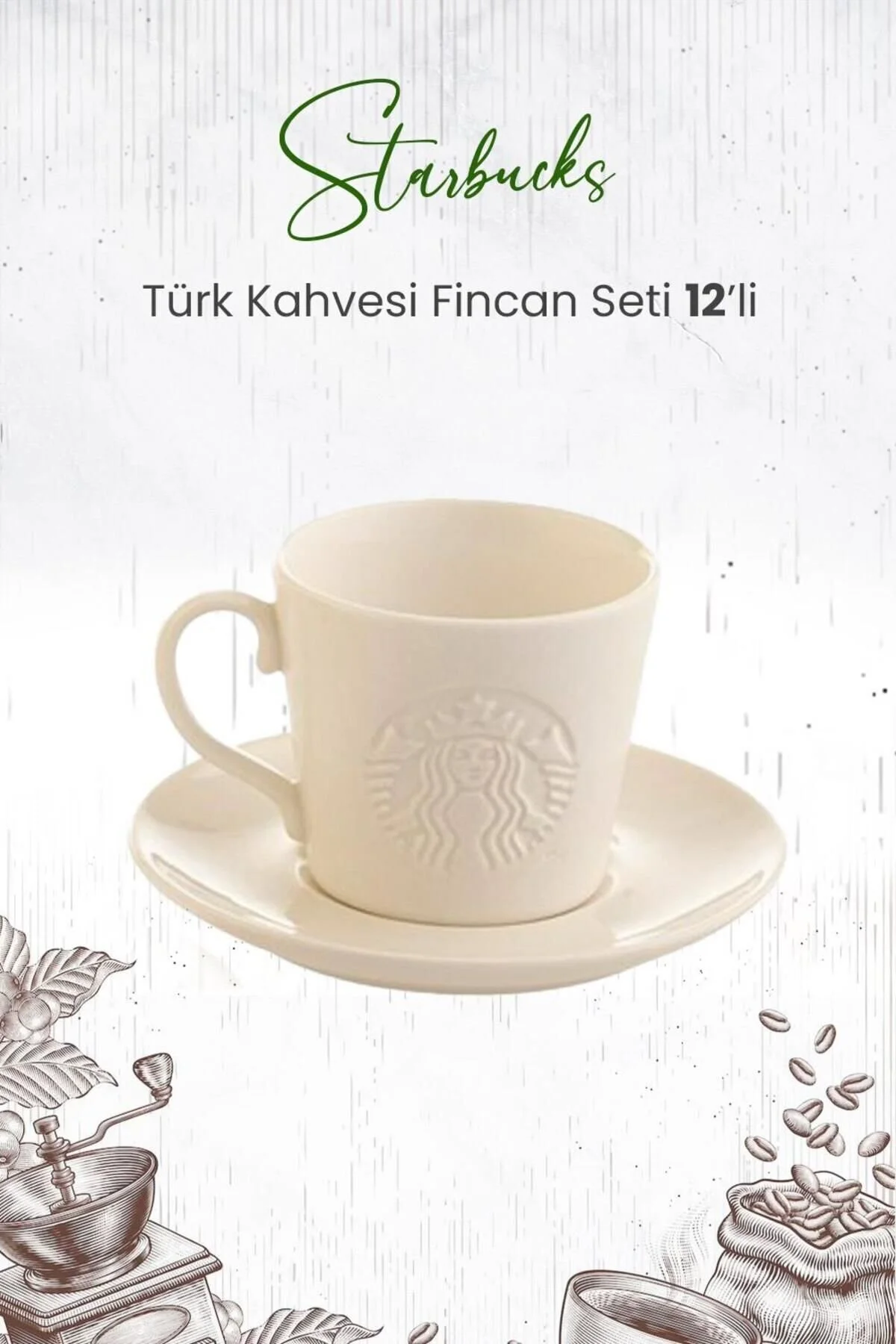 فنجان قهوه ست 12 تایی ترک استارباکس Starbucks