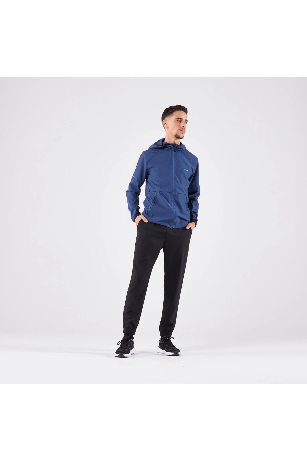 مردانه KIPRUN MEN'S RUN TRACKSUIT شش BLACK 100 خشک Decathlon